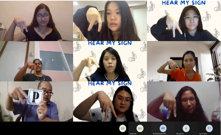 Students are learning sign language